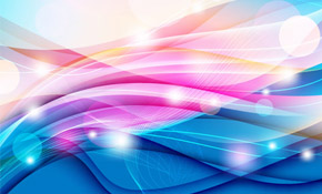 Color Waves Design Abstract